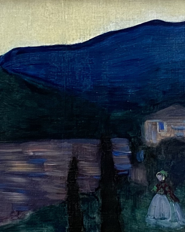 Wassily Kandinsky. Mountain Landscape with lake, 1902. Lenbahhaus. Munich