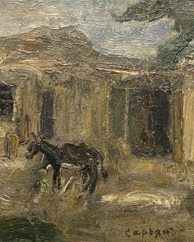 Martiros Sarian. In an Armenian village. 1902. Oil on canvas. M.Sarian House Museum. Yerevan