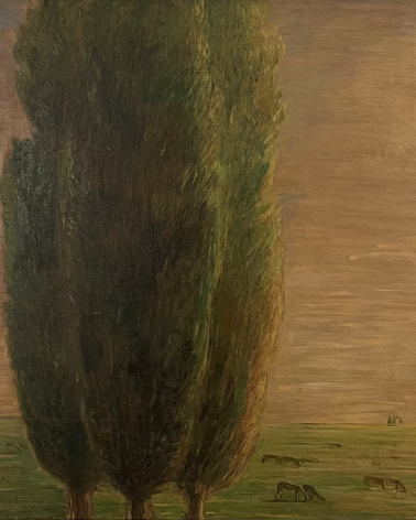 Gaetano Previati 1852-1920  I tre cipressi