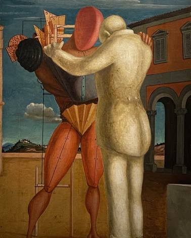Giorgio de Chirico. 1888-1978.  The Prodigal Son. Tempera on canvas. 1922. Museo del Novecento.