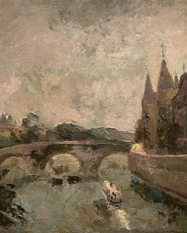 Robert Falk.  BRIDGE AT THE OLD PRISON. 1936.  State Tretyakov gallery. Moscow.