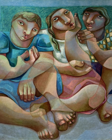 Adelio Sarra 1950 Brazil The dawn of liberty Oil on canvas 1986 Ralli museum Caesarea