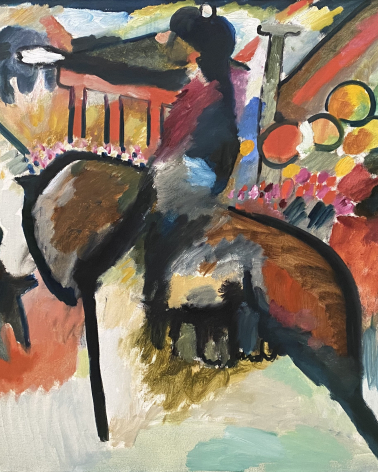 Wassily Kandinsky. Improvisation 12. Rider. 1910. Lenbachhaus, Munich