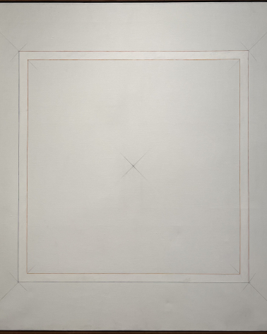 Claudio Verna 1937. Omaggio a P. 1970. Acrylic on canvas. GALLERIA D'ARTE MODERNA ACHILLE FORTI, Verona. Photo: Dan Daniel