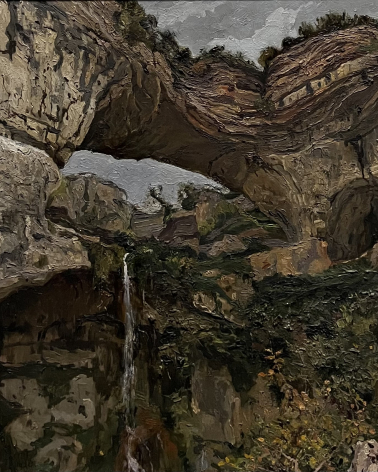 Ettore Beraldini 1887-1965. Ponte di Veja in Lessinia veronese. 1924.  Oil on canvas. GALLERIA D'ARTE MODERNA ACHILLE FORTI, Verona. Photo Dan Daniel