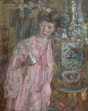 Nikolai Milioti 1874-1962) Portrait of L. N. Gaush, 1905. Oil on canvas. State Tretyakov gallery. Photo Dan