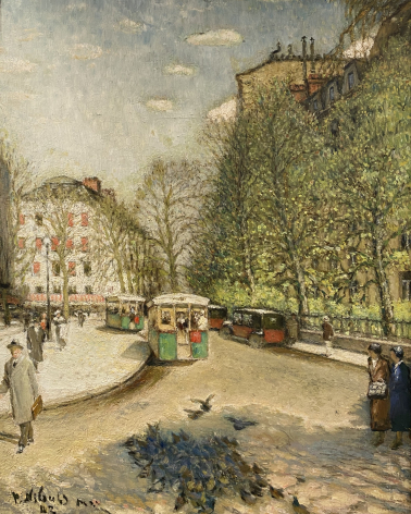 Nilus Peter. Highway de la Muette. 1942. Voronezh Regional Museum named after I.N. Kramskoy.