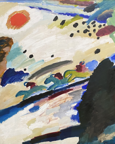 Wassily Kandinsky. Romantic landscape. 1911. Lenbachhaus, Munich