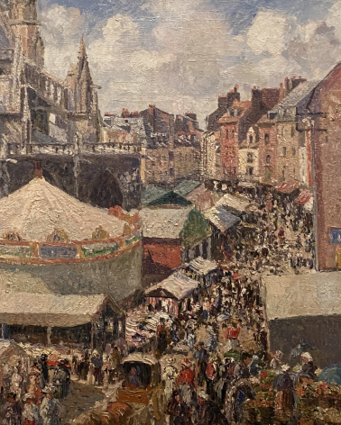 Camille Pissarro. The Fair in Dieppe, Sunny Morning. 1901. Hermitage. Photo Dan Daniel