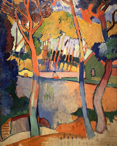 Andre Derain. 1880-1954. Three trees, L’Estaque, ca 19O6. Oil on canvas.  The Israel Museum Jerusalem