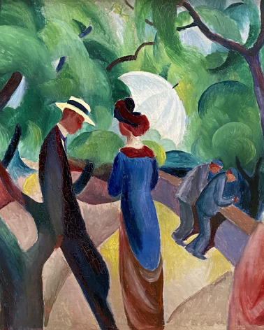 August Macke. Promenade. 1913. Lenbachhaus. Munich