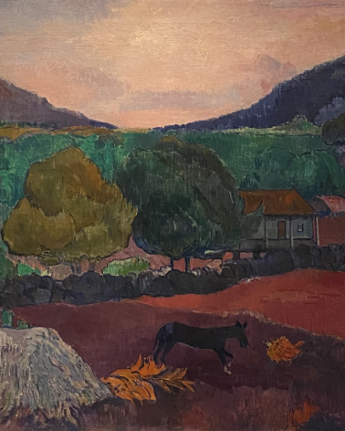Paul Gauguin 1848-1903. Landscape with Dog, 1903. Oil on canvas.  The Israel Museum Jerusalem. Photo Dan Daniel