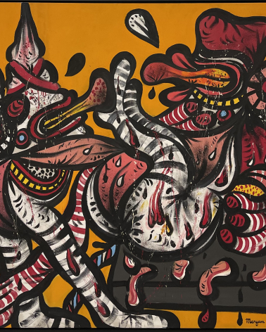 Maryan 1927-1977. Two Personagges, 1968. Oil on canvas. Private collection.  Photo Dan Daniel