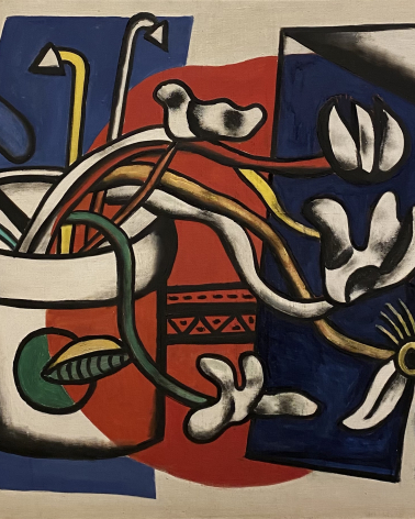 Fernand Leger 1881-1955. Flowers in Vase, 1954. Oil on canvas. Gift of Mr. and Mrs. George Friedland, USA, 1957. Tel Aviv Museum of Art. Photo Dan