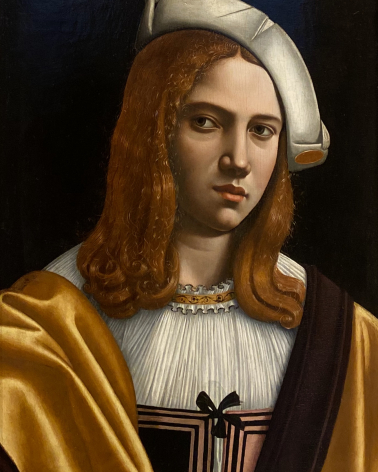 Giovanni Ambrogio de Predis. Portrait of a young gentleman. 1500. Accademia Carrara. Bergamo.