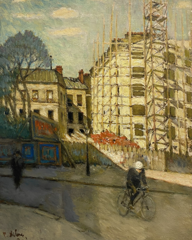 Nilus Peter. House under construction. Oil on canvas.  Voronezh Regional Museum named after I.N. Kramskoy. Photo Dan Daniel