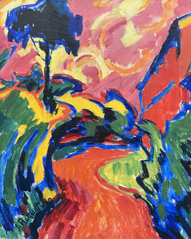Karl Schmidt-Rottluff. Path in Park (Corner in the Park in Dangast). 1910. Pinakothek der moderne. Munich