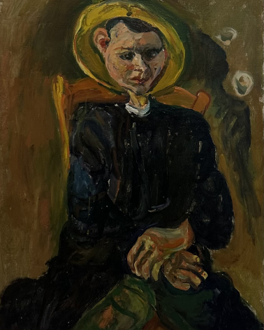 Chaim Soutine. 1893-1943. Boy with Yellow Hat, ca 1924.  Oil on canvas. Moshe and Sara Mayer Collection.  Tel Aviv Museum of Art. Photo Dan