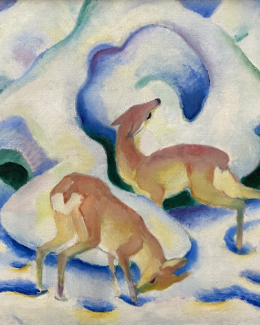 Franz Marc. Deer in the snow II.1911. Lenbachhaus. Munich