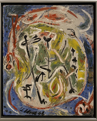 Jackson Pollock 1912-1956. Dancers, 1946. Oil on canvas.  Tel Aviv Museum of Art. Photo Dan
