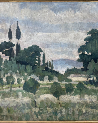 Konstantinos Parthenis 1878/1879-1967. Landscape, 1907-1909. Oil on cardboard. National Gallery (Athens). Photo: Dan Daniel