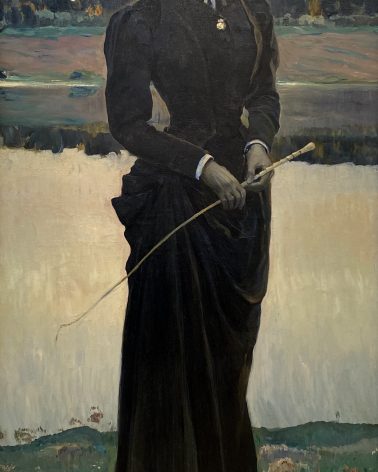 Mikhail Nesterov. Portrait of the Artist’s Daughter Olga Nesterova Married name Schroeter), 1906. Russian museum SPb