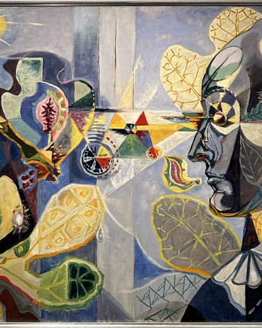 André Masson, 1896-1987. Goethe and the Metamorphosis of Plants, 1940. Oil on canvas. The Vera and Arturo Schwarz Collection.  Photo Dan Daniel