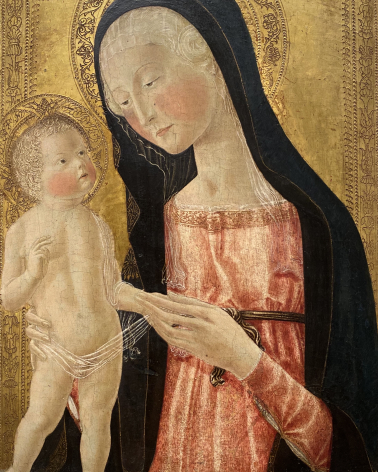 Neroccio do Bartolomeo de’Landi. Madonna and Child. 1475-1476. Accademia Carrara. Bergamo