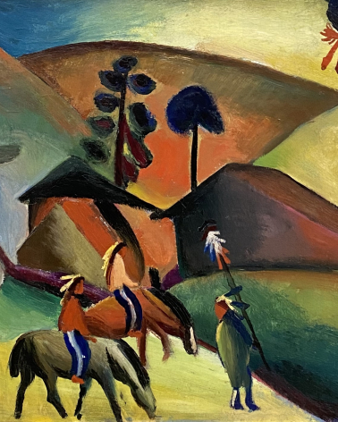 August Macke. Indians on Horseback. 1911. Munich, Lenbachhaus