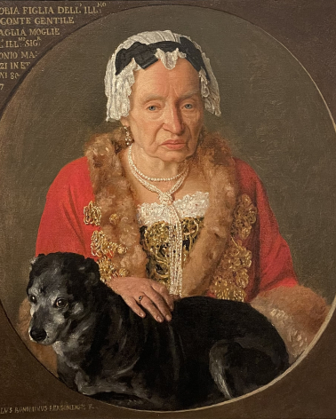 Paolo Bonomino Portrait of Zenobia Benaglio Marenzi 1737