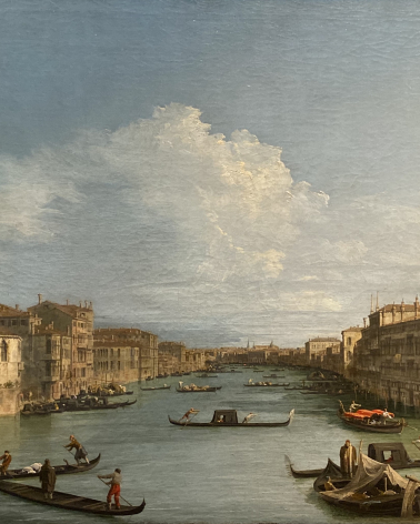 Benardo Canal. View of the Entrance to Cannaregio with Palazzo Labia.  Accademia Carrara. Bergamo