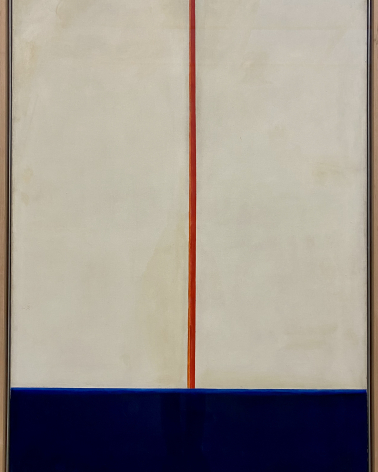 Blinky Palermo 1943-1977. Blau-Rot auf Weiss. 1965.  Pinakothek der moderne. Munich. Photo Dan Daniel