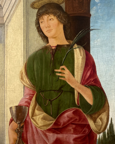 Lorenzo Costa. Saint John the Evangelist. 1480-1485. Accademia Carrara. Bergamo